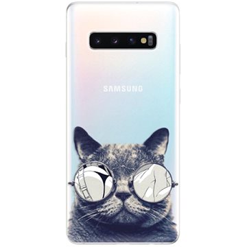 iSaprio Crazy Cat 01 pro Samsung Galaxy S10+ (craca01-TPU-gS10p)