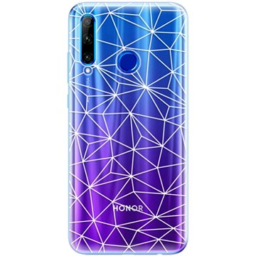 iSaprio Abstract Triangles 03 - white pro Honor 20 Lite (trian03w-TPU2_Hon20L)