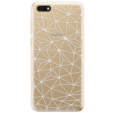 iSaprio Abstract Triangles 03 - white pro Honor 7S (trian03w-TPU2-Hon7S)