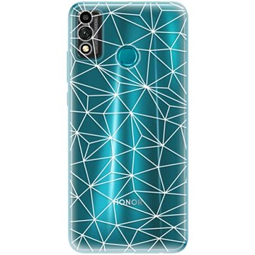 iSaprio Abstract Triangles 03 - white pro Honor 9X Lite (trian03w-TPU3_Hon9XL)