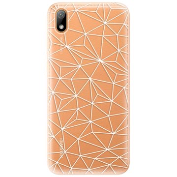 iSaprio Abstract Triangles 03 - white pro Huawei Y5 2019 (trian03w-TPU2-Y5-2019)