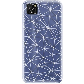 iSaprio Abstract Triangles 03 - white pro Huawei Y5p (trian03w-TPU3_Y5p)