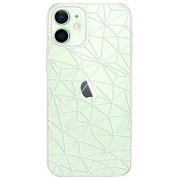 iSaprio Abstract Triangles 03 - white pro iPhone 12 mini (trian03w-TPU3-i12m)