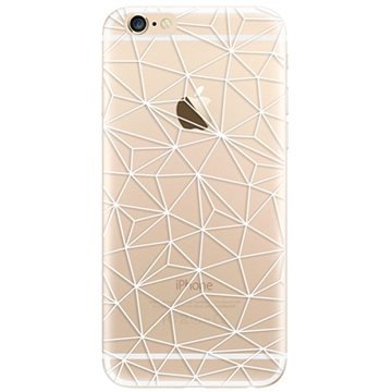 iSaprio Abstract Triangles 03 - white pro iPhone 6/ 6S (trian03w-TPU2_i6)