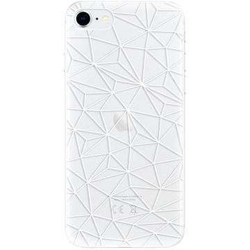 iSaprio Abstract Triangles 03 - white pro iPhone SE 2020 (trian03w-TPU2_iSE2020)