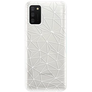 iSaprio Abstract Triangles 03 - white pro Samsung Galaxy A02s (trian03w-TPU3-A02s)