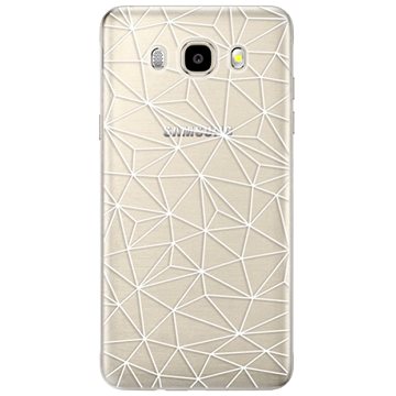 iSaprio Abstract Triangles 03 - white pro Samsung Galaxy J5 (2016) (trian03w-TPU2_J5-2016)