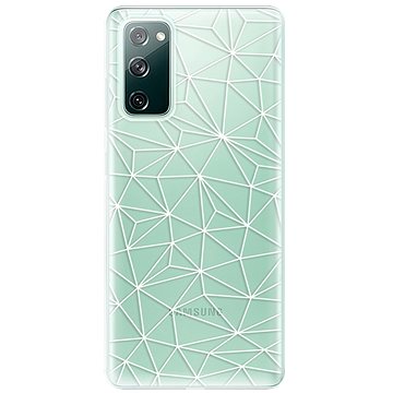 iSaprio Abstract Triangles 03 - white pro Samsung Galaxy S20 FE (trian03w-TPU3-S20FE)