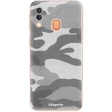 iSaprio Gray Camuflage 02 pro Samsung Galaxy A40 (graycam02-TPU2-A40)
