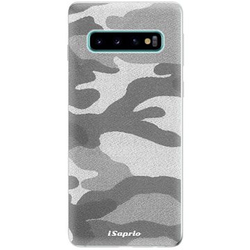 iSaprio Gray Camuflage 02 pro Samsung Galaxy S10 (graycam02-TPU-gS10)