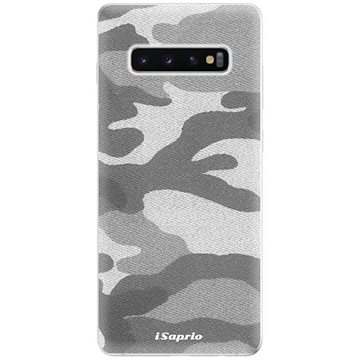 iSaprio Gray Camuflage 02 pro Samsung Galaxy S10+ (graycam02-TPU-gS10p)