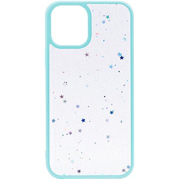 iWill Clear Glitter Star Phone Case pro iPhone 12 Blue (DIP888-18)