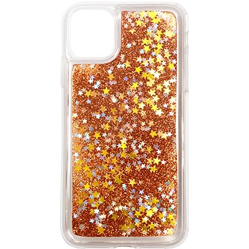 iWill Glitter Liquid Star Case pro Apple iPhone 11 Rose Gold (DIP123_27)