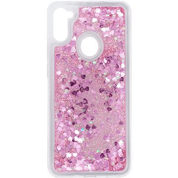 iWill Glitter Liquid Heart Case pro Samsung Galaxy M11 (DIP123_56)