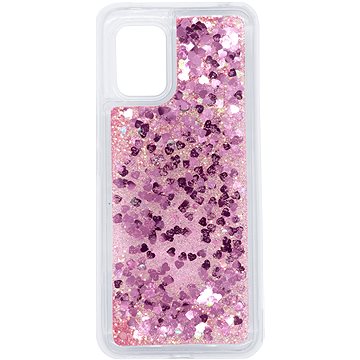 iWill Glitter Liquid Heart Case pro Xiaomi Mi 10 Lite Pink (DIP123_84)