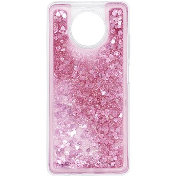 iWill Glitter Liquid Heart Case pro Xiaomi Redmi Note 9T 5G Pink (DIP123_76)
