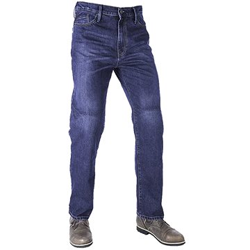 OXFORD ZKRÁCENÉ Original Approved Jeans volný střih, pánské (sepraná modrá) (motonad01858)
