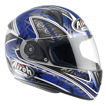 AIROH LEOX TRIBAL LXT18 - integrální modrá helma (motonad01908)
