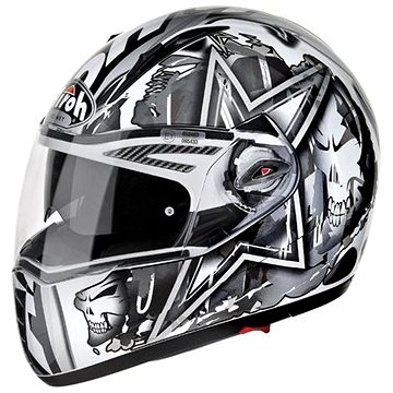 AIROH PIT ONE XR DYNAMIC PTXD16 - integrální šedá helma (motonad01913)