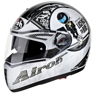 AIROH PIT ONE XR RIDE PTXR16 - integrální šedá helma (motonad01916)