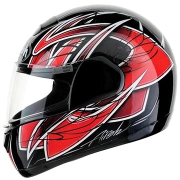 AIROH SPEED FIRE RACE SPRA55 - integrální červená helma (motonad01942)