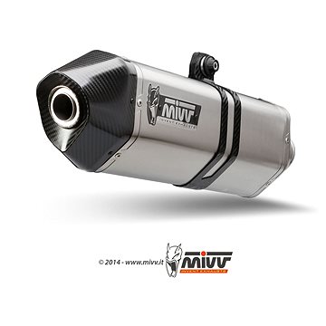 Mivv Speed Edge Stainless Steel / Carbon Cap pro Honda CRF 1000 L Africa Twin (2016 >) (H.059.LRX)