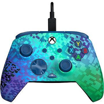 PDP REMATCH Wired Controller - Glitch Green - Xbox (708056069155)