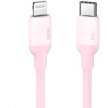 UGREEN USB-C to Lightning Silicone Cable 1m (Pink) (60625)