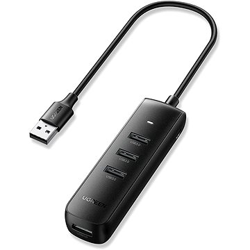 UGREEN USB 3.0 4-Port Hub 0.25m (Black) (10915)