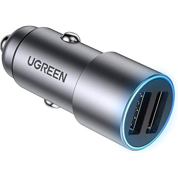UGREEN 24W Dual USB-A Car Charger (Gray) (50592)