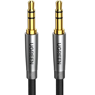 UGREEN 3.5mm Metal Connector Alu Case Braided Audio Cable 0.5m (70880)