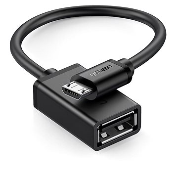 Ugreen micro USB -> USB 2.0 OTG Adapter 0.1m Cable Black (10396)
