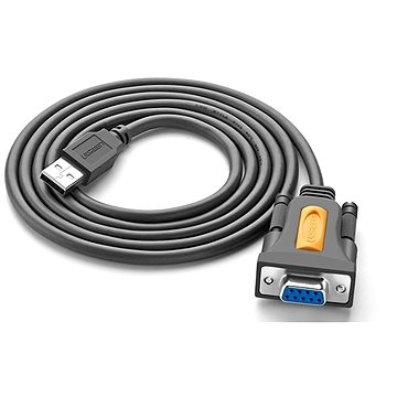 Ugreen USB 2.0 to RS-232 COM Port DB9 (F) Adapter Cable Gray 1.5m (20201)