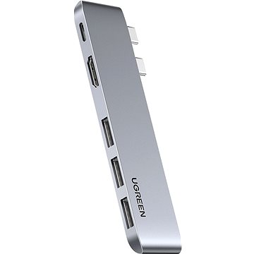 Ugreen Dual USB-C To HDMI+3xUSB 3.0 A+Type C Female Converter (60559)