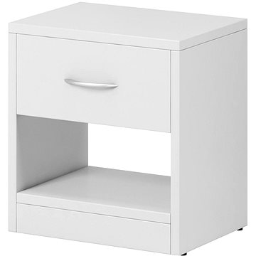 Noční stolek Naka v bílé barvě (5907758721728)