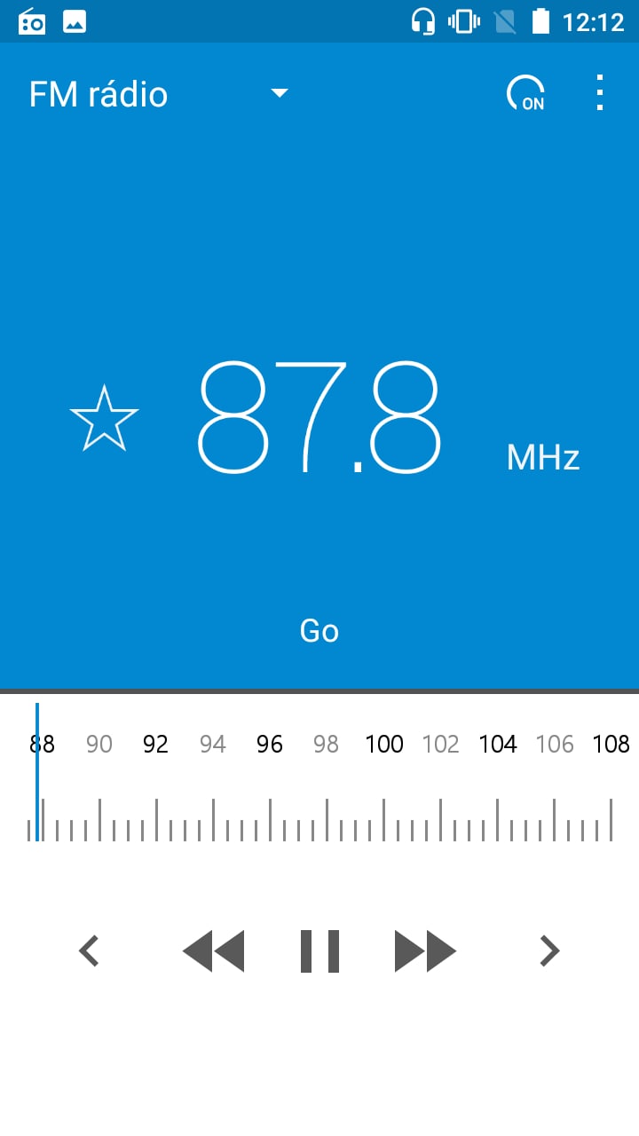 Nokia 3, screenshot, FM rádio
