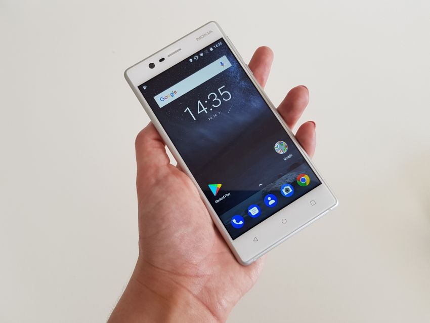 Nokia 3, porovnání velikosti