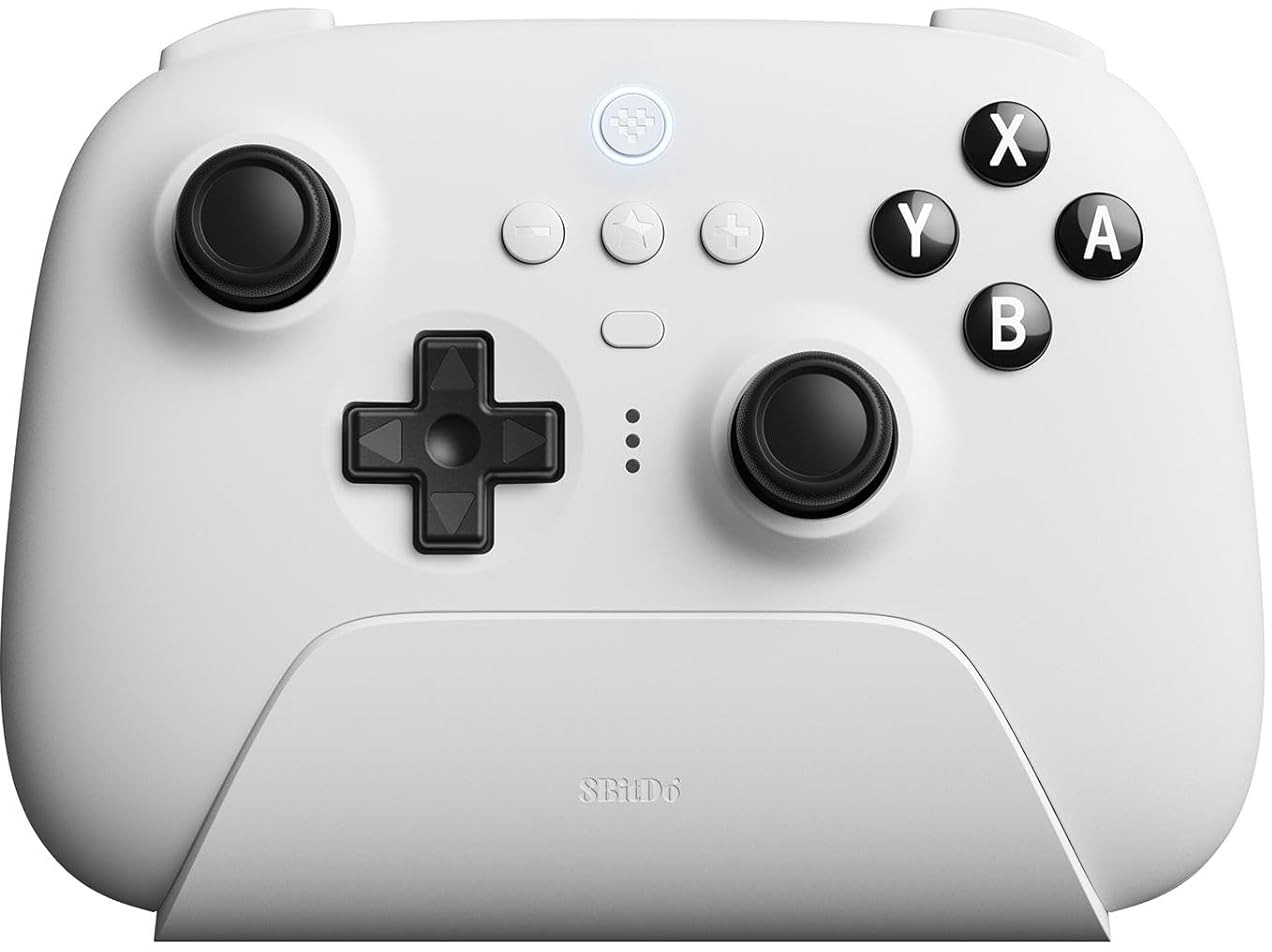 8BitDo Ultimate Wireless Controller with Charging Dock - White - Nintendo Switch