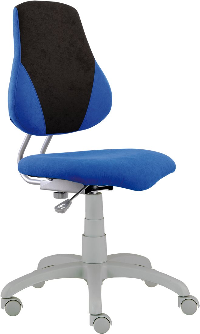 Dětská židle ALBA Fuxo V-line v modro/šedém provedení