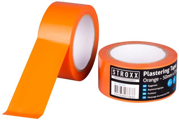 STROXX Ochranná páska na omítky oranžová 50 mm × 33 m