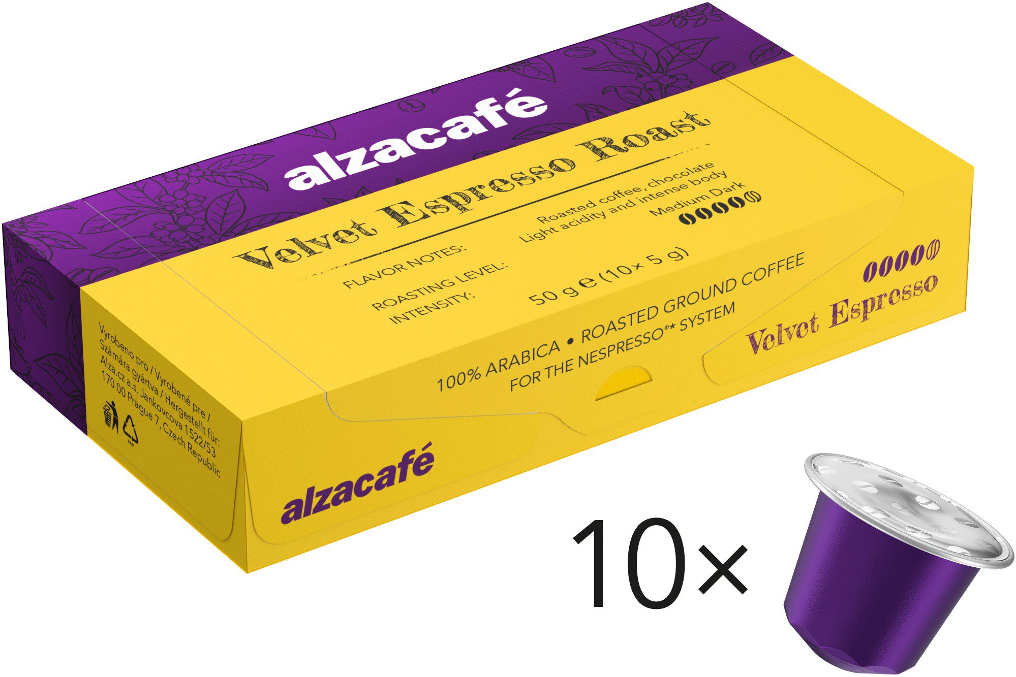AlzaCafé Velvet Espresso Roast, 10 kapslí