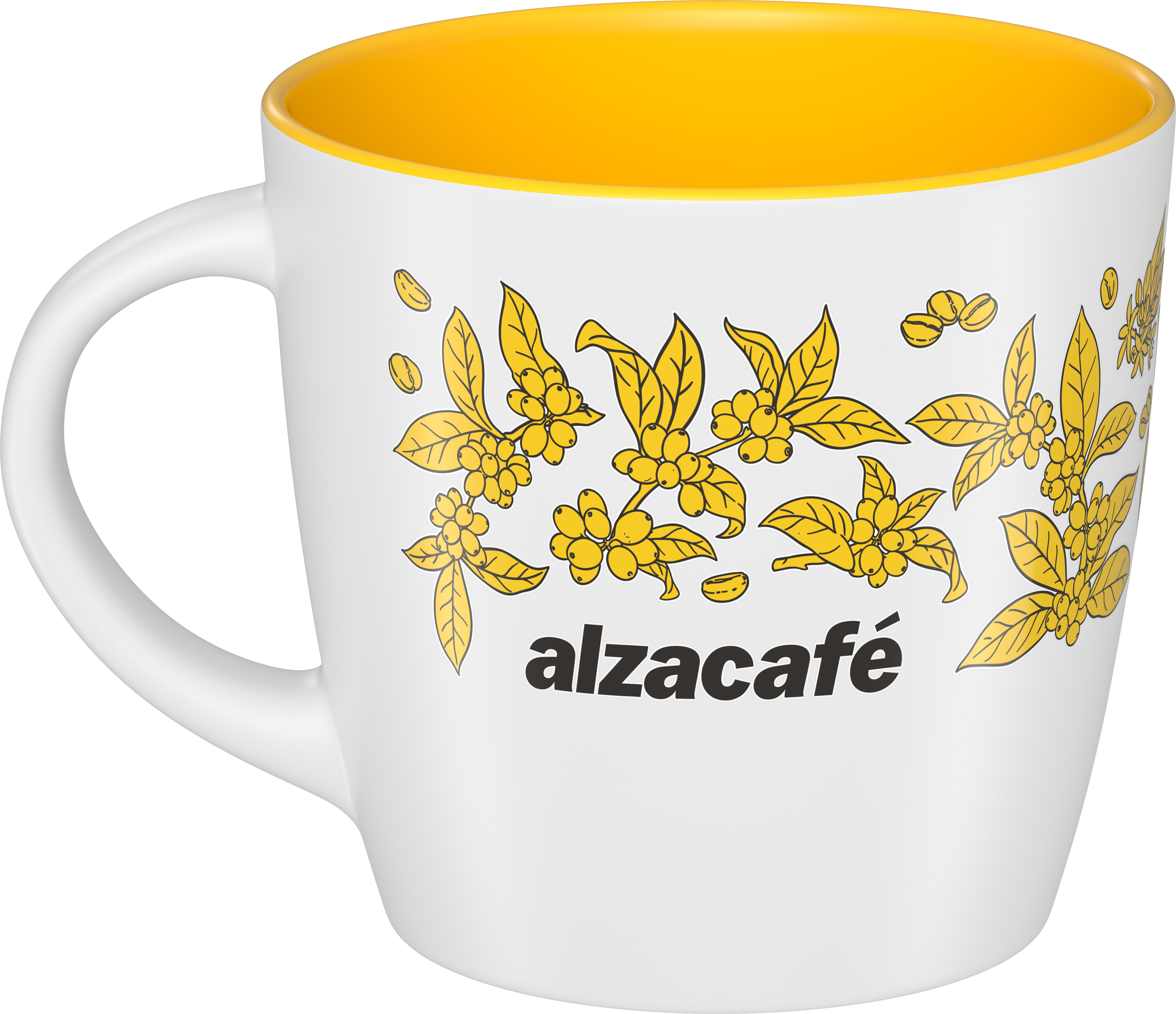 AlzaCafé Hrnek keramický bílý 320 ml