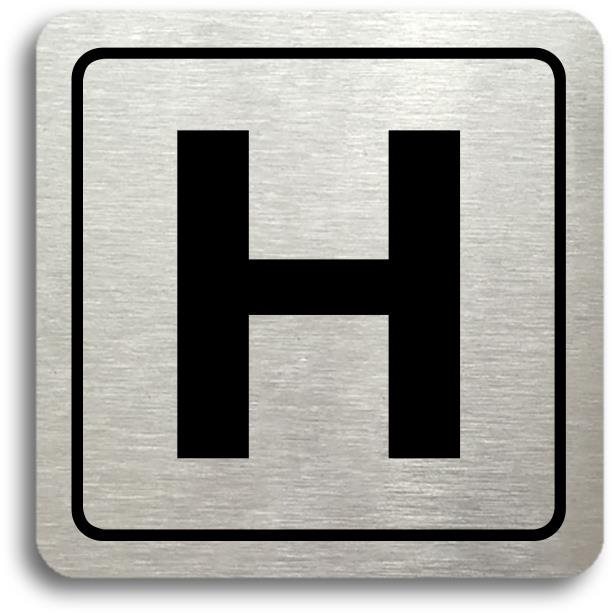 Accept Piktogram "hydrant" (80 × 80 mm) (stříbrná tabulka - černý tisk)