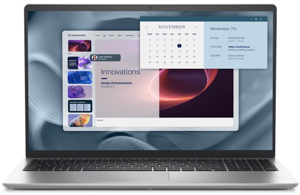 Dell Pro Essential 15 PV15250 Platinum Silver  (bez adaptéru)
