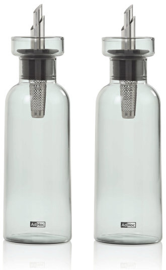 AdHoc Dávkovač na oleje/ocet sada 2 ks AromaPour PreciseFlow 300 ml kouřové