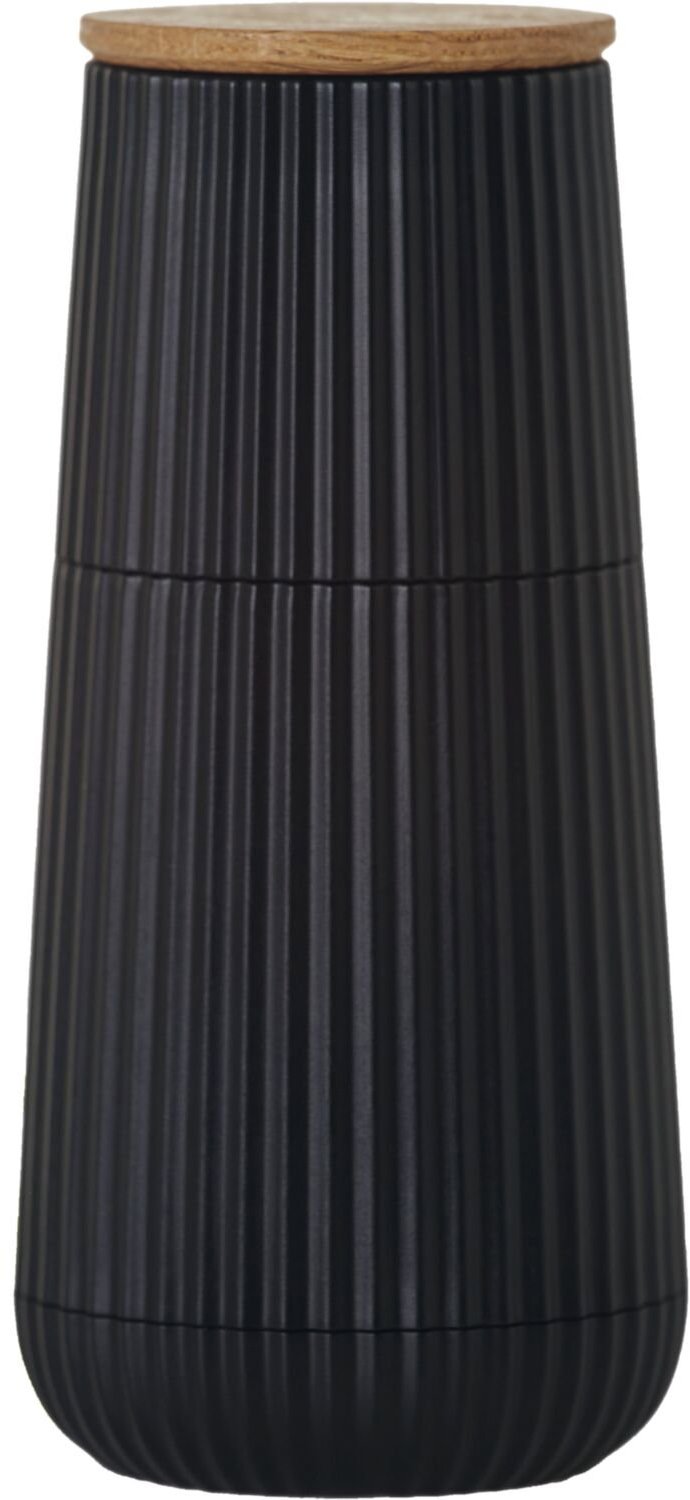 AdHoc Mlýnek na pepř/sůl, výška 150 mm, průměr 65 mm, černý