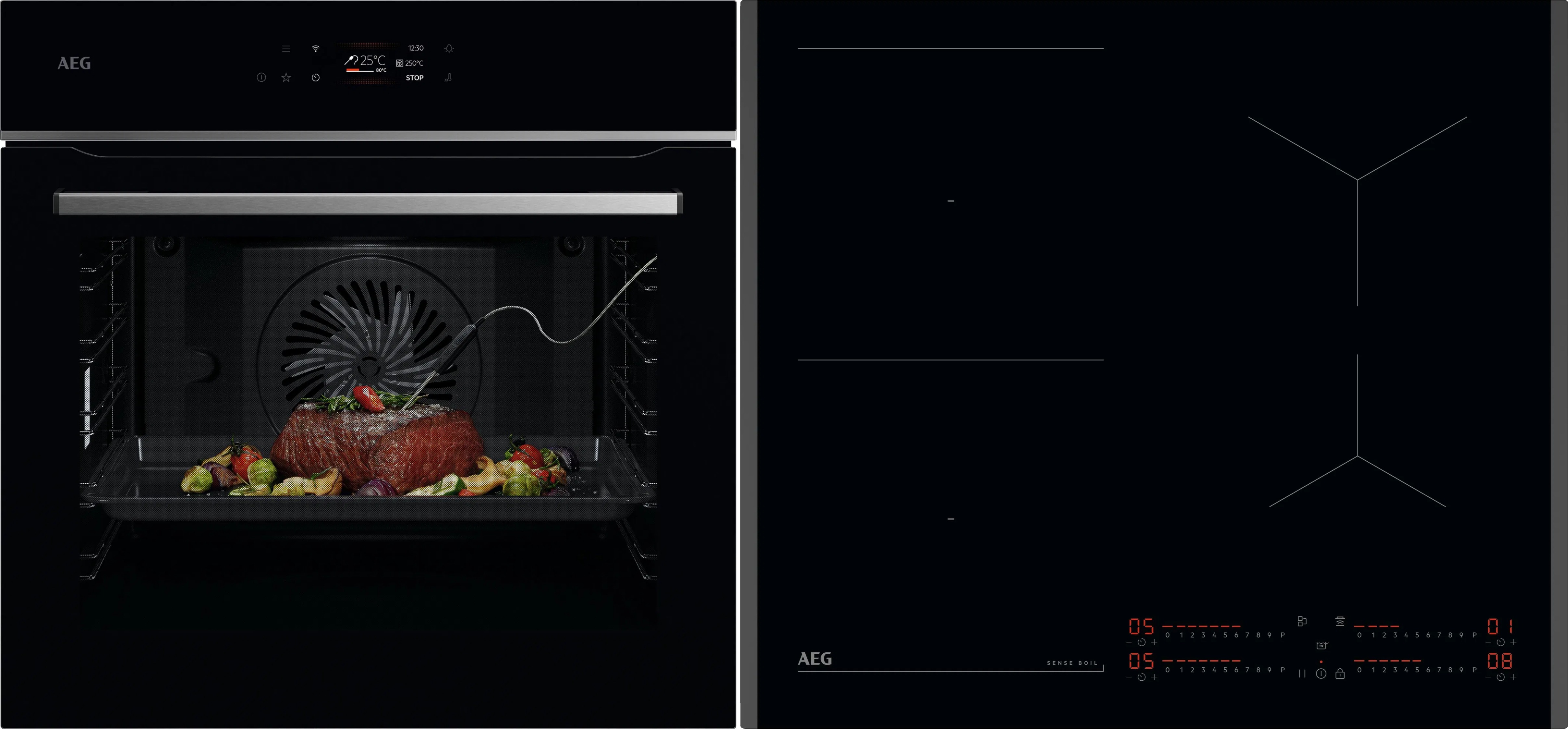 AEG 7000 SenseCook OS6PB631AB + AEG 7000 SenseBoil® TI64IB10FB