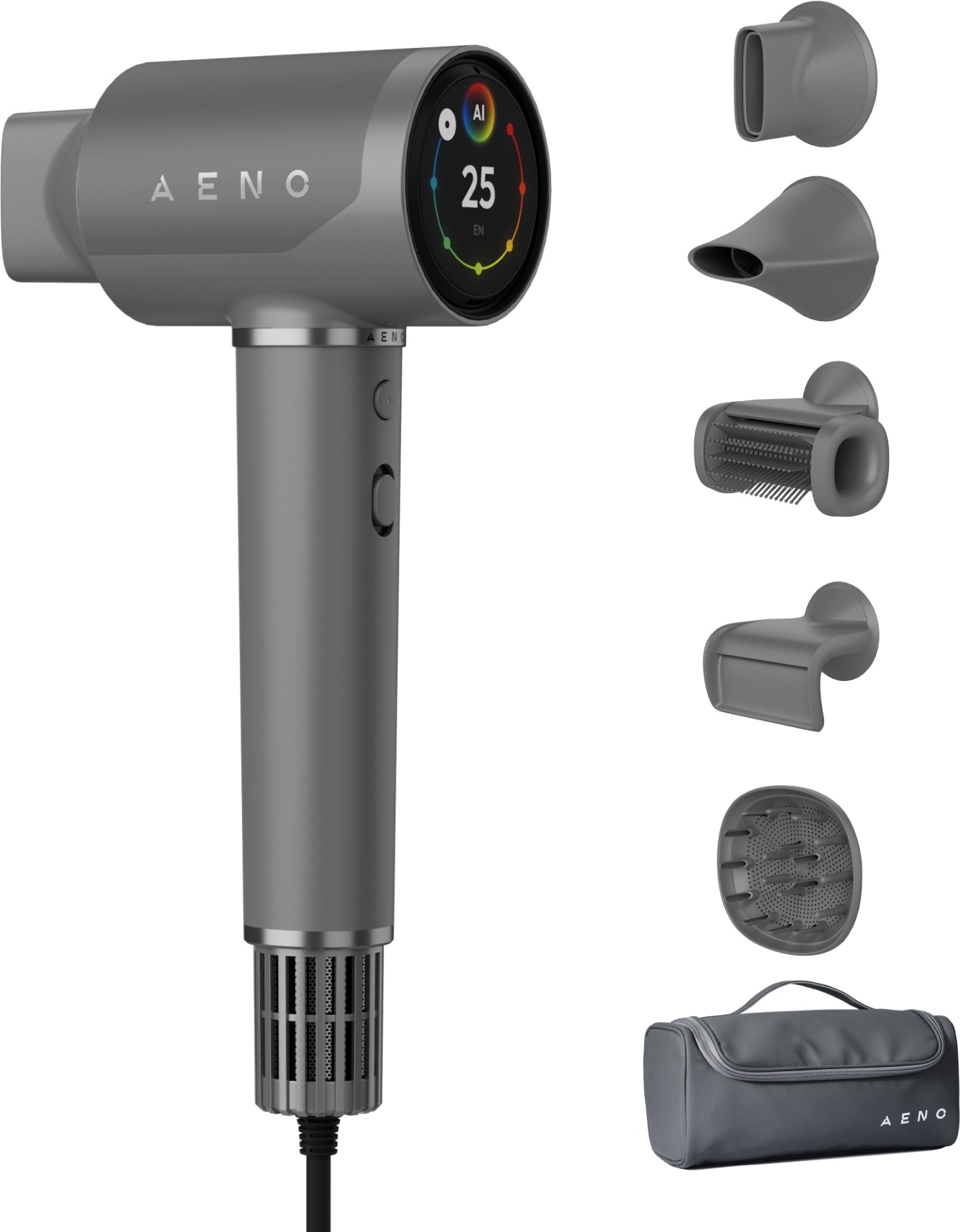 AENO AI fén na vlasy HD5 šedý