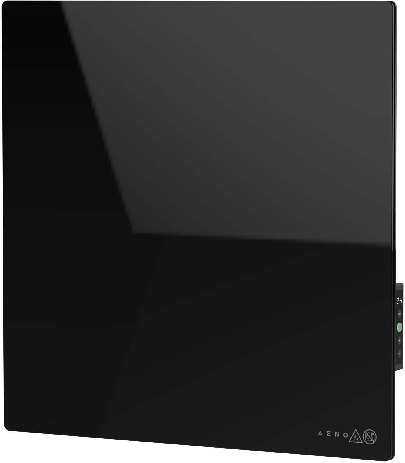 AENO GH12s Quadro Chytré topení, infrared + konvekce, tvrzené sklo, 500 W, 50 × 50 cm, černé