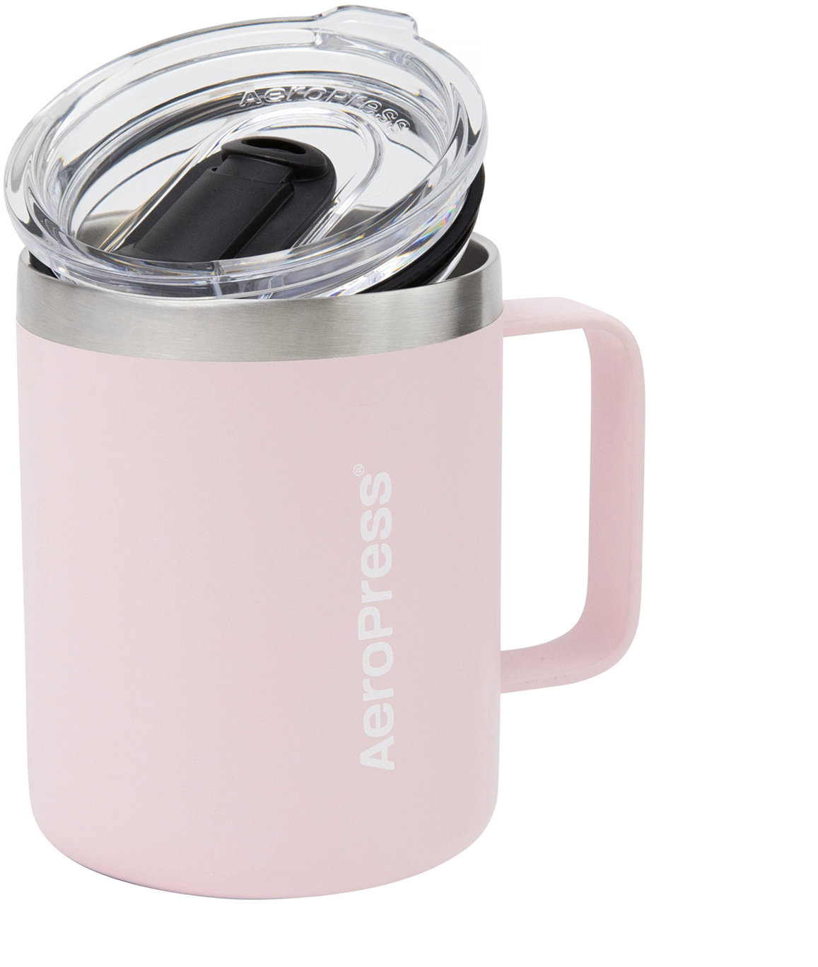 AeroPress Travel coffee mug růžový